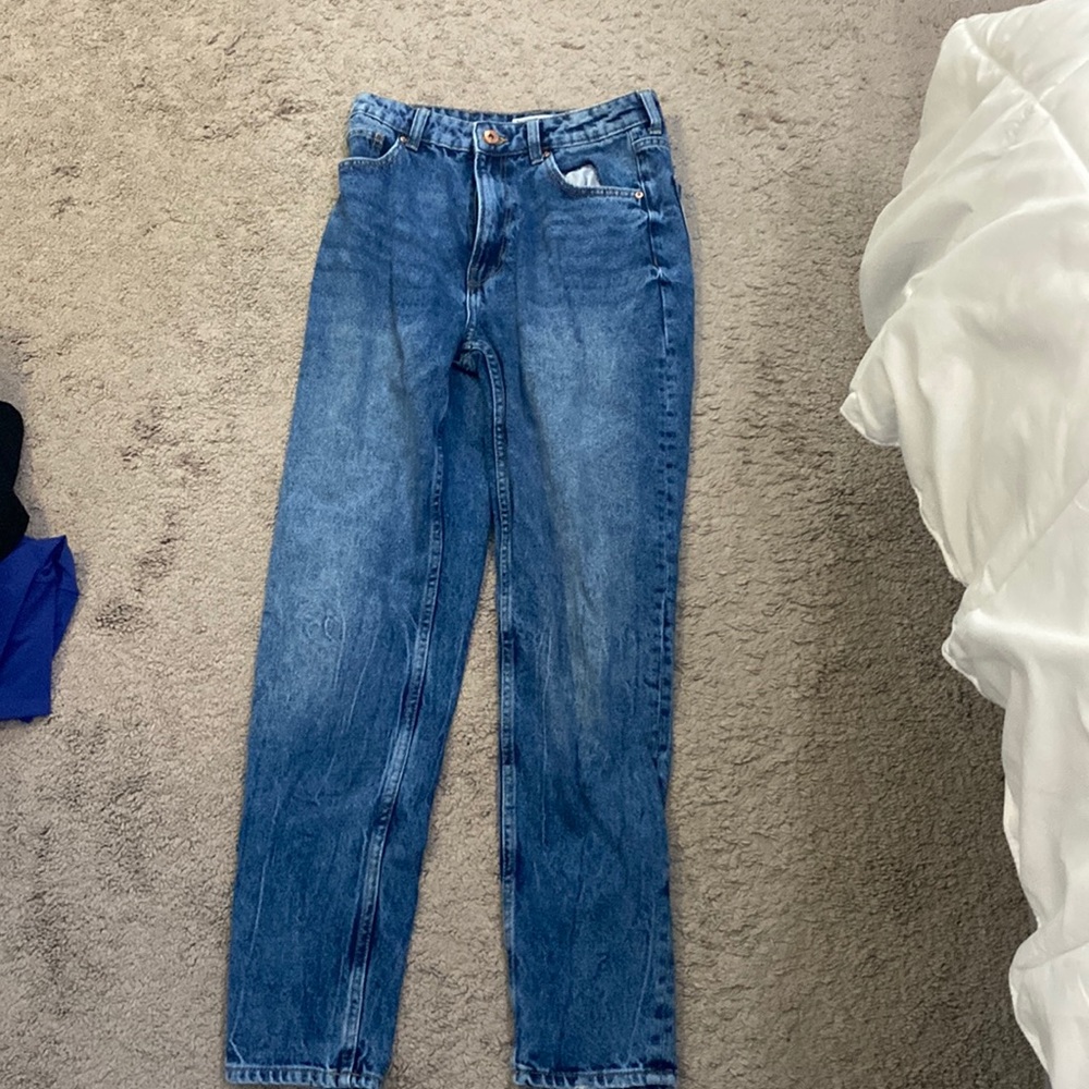 Bershka Blue Mom Jeans Size 6
